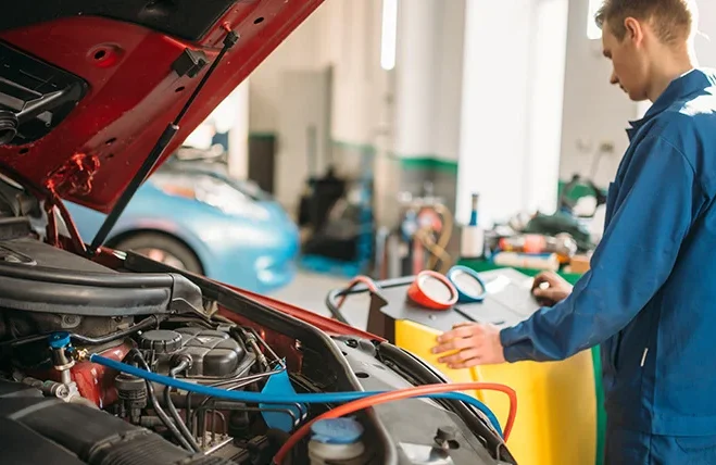 Car AC gas refilling Dubai